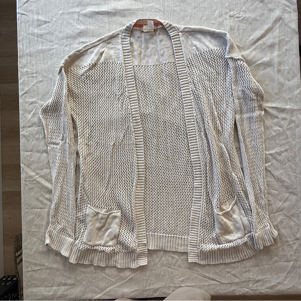 Matilda Jane Cream Open Knit Cardigan
